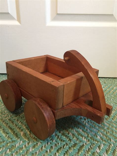 Vintage Wooden Toy Wagon | Etsy | Toy wagon, Wooden toys, Vintage toys