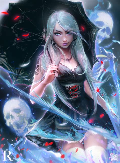 Goth Witch by rossdraws on DeviantArt