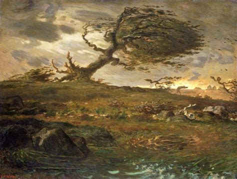 Jean-Francois Millet, The Gust of Wind (с изображениями) | Искусство ...