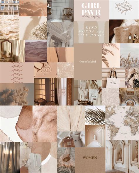 Beige Aesthetic Collage Wallpapers - Wallpaper Cave