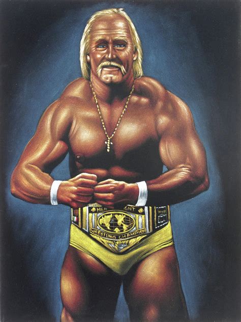 Hulk Hogan World Wrestling Federation WWF Painting by Zenon Jimenez - Pixels