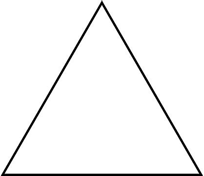 Triangle équilatéral Noir Et Blanc PNG , Style, Symboles, Signe PNG et ...