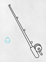 How To Draw A Fishing Pole  HelloArtsy sketch template
