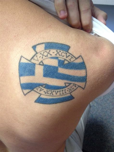 43 best ideas for coloring | Greek Flag Tattoo