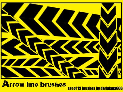 Arrow line brushes for photoshopPhotoshop Free brushes, Photoshop Fonts ...