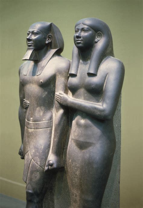 King Menkaure (Mycerinus) and his Queen, Kha-merer-nebty I… | Flickr