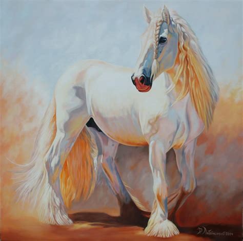 Painting White Horse at PaintingValley.com | Explore collection of ...