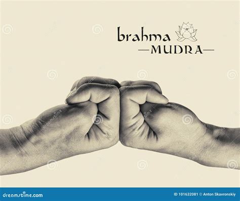 Brahma mudra. stock image. Image of finger, brahma, black - 101632081