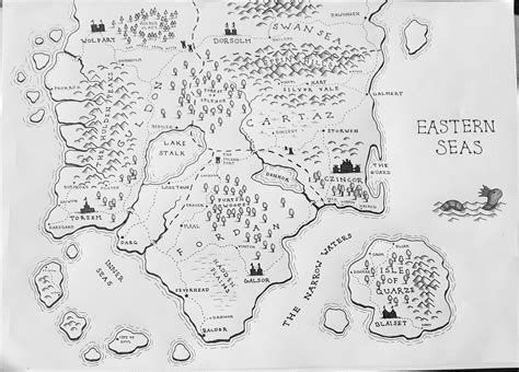 [Region Map] My attempt at drawing fantasy maps. : FantasyMaps