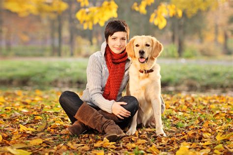 Beautiful woman and her dog (Labrador retriever) - Animal Fair