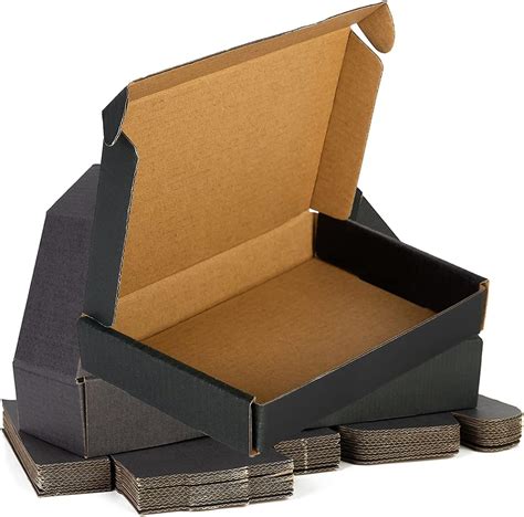 Amazon.com: 20 Pack Black Cardboard Small Shipping Boxes for Small Business - Small Corrugated ...