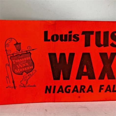 1960S LOUIS TUSSAUD Of England Wax Museum Bumper Sticker Niagara Falls Canada $37.50 - PicClick