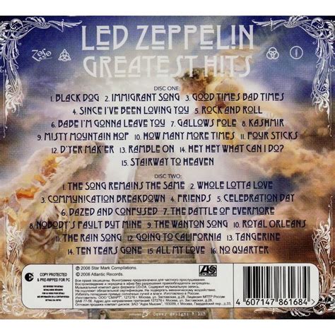 Greatest hits by Led Zeppelin, CD x 2 with galarog - Ref:118902399