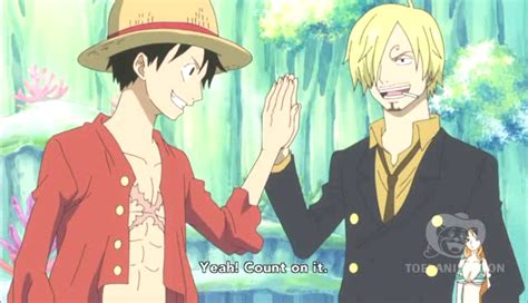 Relationship between Sanji and Luffy - One Piece