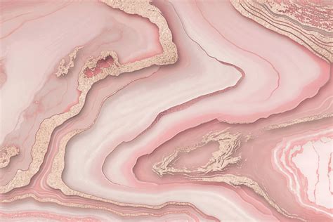 Rose Gold Marble Wallpaper - Pink Marble | Happywall