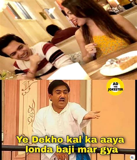 Tmkoc memes - Babita ji & Jetha | Relationship memes, Memes, Funny dialogues