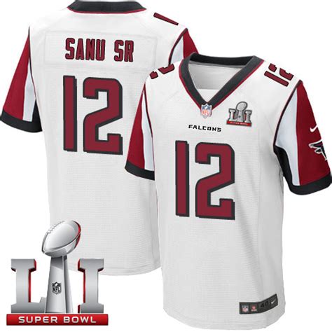 Nike Falcons #12 Mohamed Sanu Sr White Super Bowl LI 51 Men's Stitched NFL Elite Jersey ...