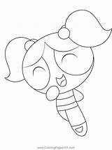Powerpuff Girls Coloring Page For Kids  Free The sketch template