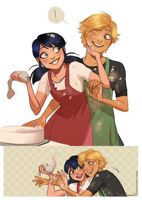 Marinette and Adrien - Miraculous Ladybug Fan Art (39565690) - Fanpop