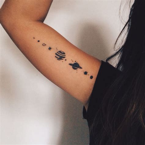 Planets/solar system tattoo | Planet tattoos, Tattoos, Cool tattoos