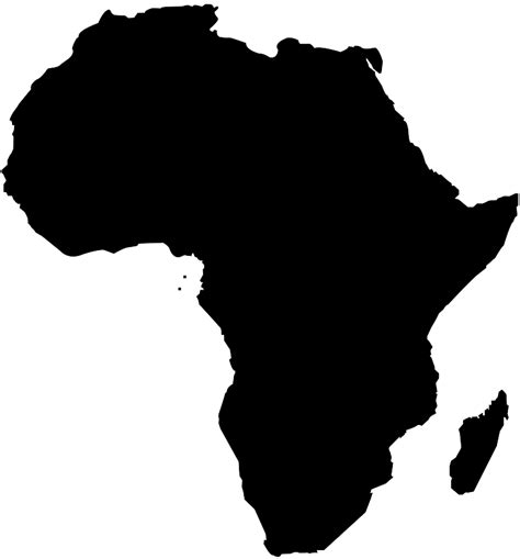 Africa Outline Vector : Africa Continent Outline Free Vector Art - (17 ...