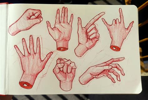 A study of my left hand. :) : r/drawing