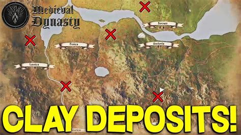 Clay Deposit Location Guide (11 Spots) - Medieval Dynasty - YouTube