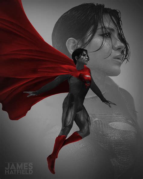 Sasha Calle supergirl concept, grey and red by JamesH-PS on DeviantArt