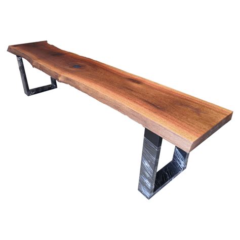 Wood Slab Long Bench 3 – Bao Wood