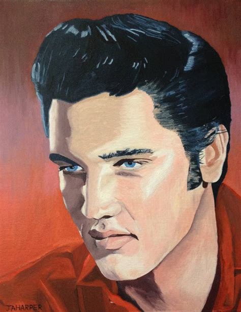 Elvis Presley Painting by Jill Ann Harper | Saatchi Art