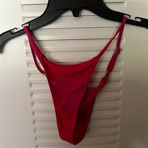 Kylie Cosmetics Women's Pink and Red Swimsuit-one-piece | Depop