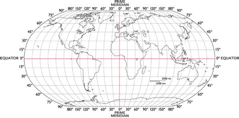 printable map with latitude and longitude | Geografía para niños ...