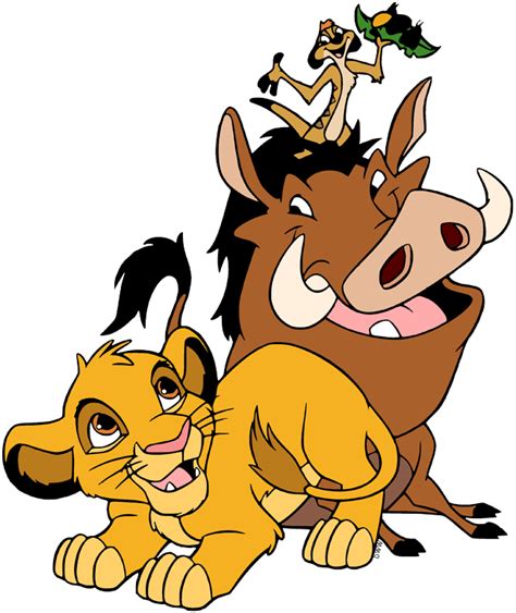 Timon, Pumbaa & Simba Clip Art Images | Disney Clip Art Galore