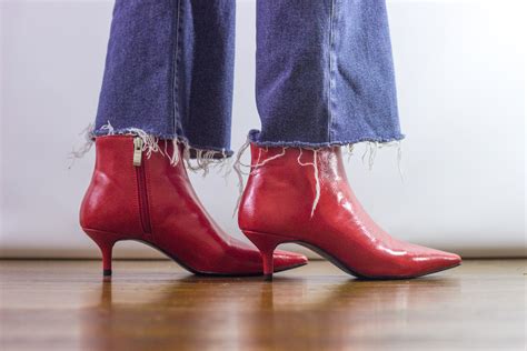 In Her SHOES: Red Ankle Boots - Mama In Heels