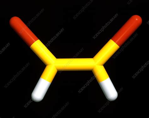 Molecular graphic of cis-dibromoethene - Stock Image - A700/0140 ...