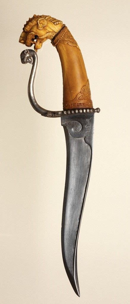 Indian khanjar dagger, 16th century-17th century, steel; ivory. Rhode Island School of Design ...