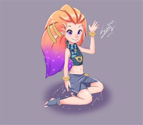 Zoe Fanart [League of Legends] by SamNormie on DeviantArt