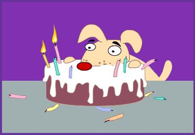 Happy Birthday dog cake :: Happy Birthday :: MyNiceProfile.com