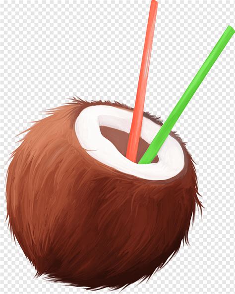 Coconut water Cartoon, Coconut material, png Material, material, fruit ...