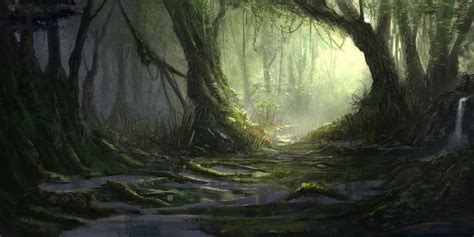 Jungle art, Fantasy art, Fantasy landscape