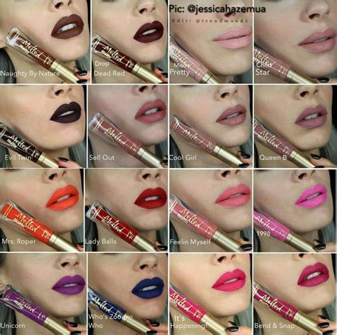 Too Faced liquefied matte swatches Liquid Lipstick, Lipstick Swatches, Makeup Swatches, Makeup ...