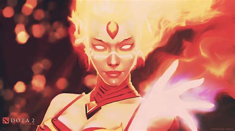 lina, dota 2, fiery soul of the slayer Wallpaper, HD Games 4K Wallpapers, Images and Background ...