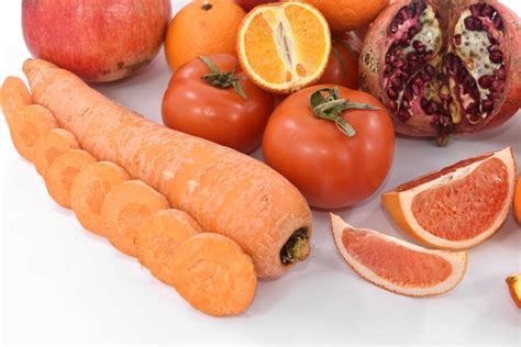 Free picture: antioxidant, carrot, fresh, grapefruit, orange yellow, red, slices, tomatoes ...