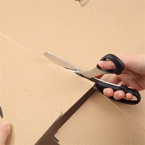 Buy ALLEX Cardboard Scissors Long Blade, Heavy Duty Shears for Cutting ...