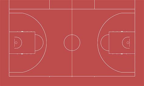 Premium Vector | Imitation of a sports basketball court. top view for easy use in strategy or ...