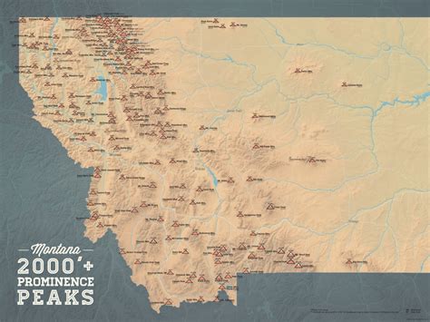 Map Of Montana Mountain Ranges