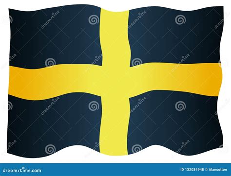 Flag of Saint David of Wales Stock Illustration - Illustration of welsh, david: 132034948