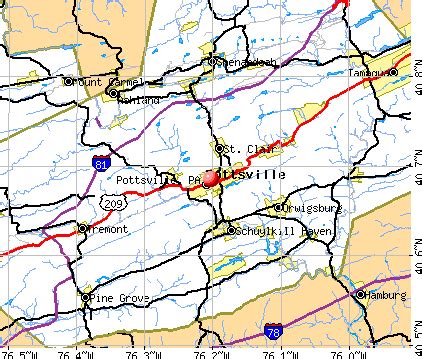 Pottsville, Pennsylvania (PA 17901) profile: population, maps, real ...