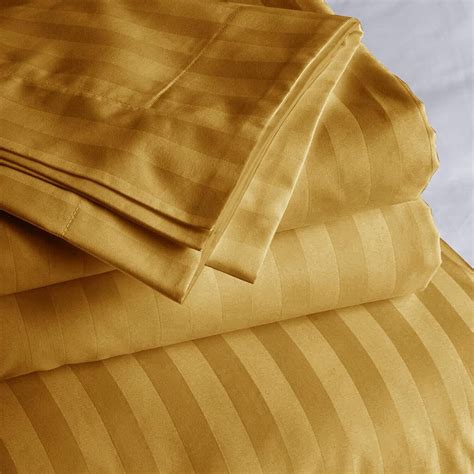Luxury Duvet Cover EGYPTIAN Stripe Quilt Covers Bedding Set Double King ...