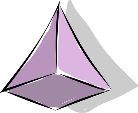 Pyramid, illustration, vector on white background. 13510072 Vector Art ...